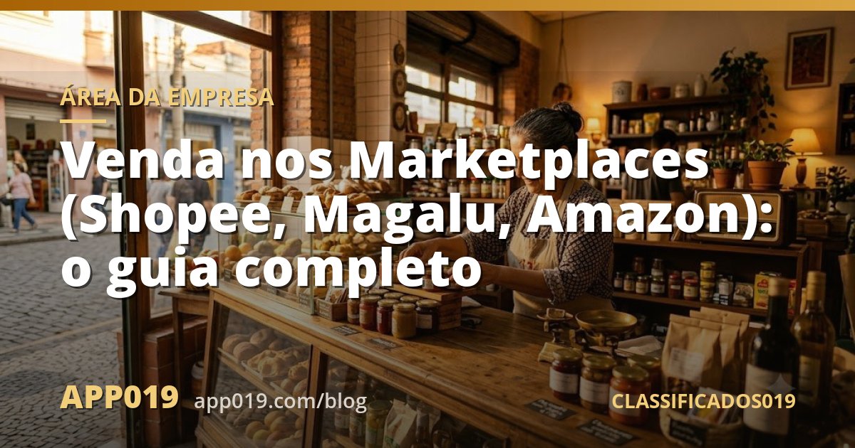 Venda nos Marketplaces (Shopee, Magalu, Amazon): o guia completo
