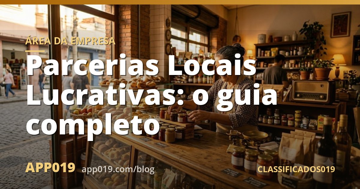 Parcerias Locais Lucrativas: o guia completo