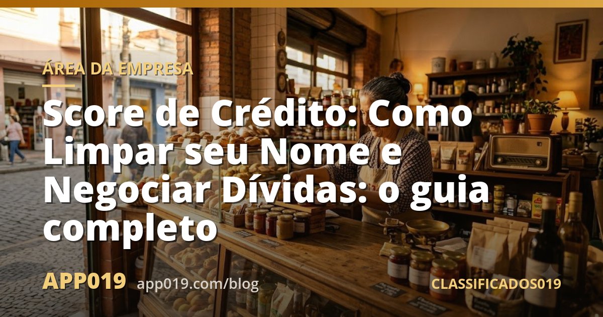 Score de Crédito: Como Limpar seu Nome e Negociar Dívidas: o guia completo