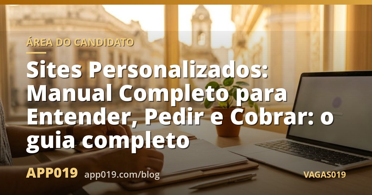 Sites Personalizados: Manual Completo para Entender, Pedir e Cobrar: o guia completo