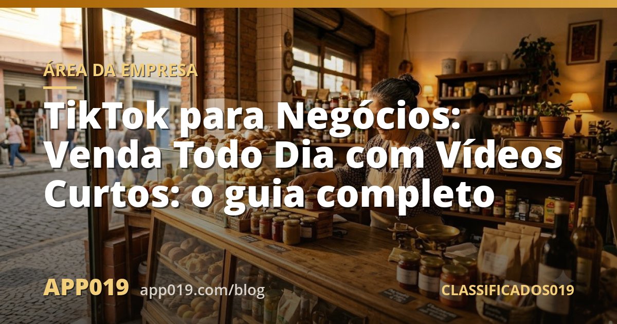 TikTok para Negócios: Venda Todo Dia com Vídeos Curtos: o guia completo