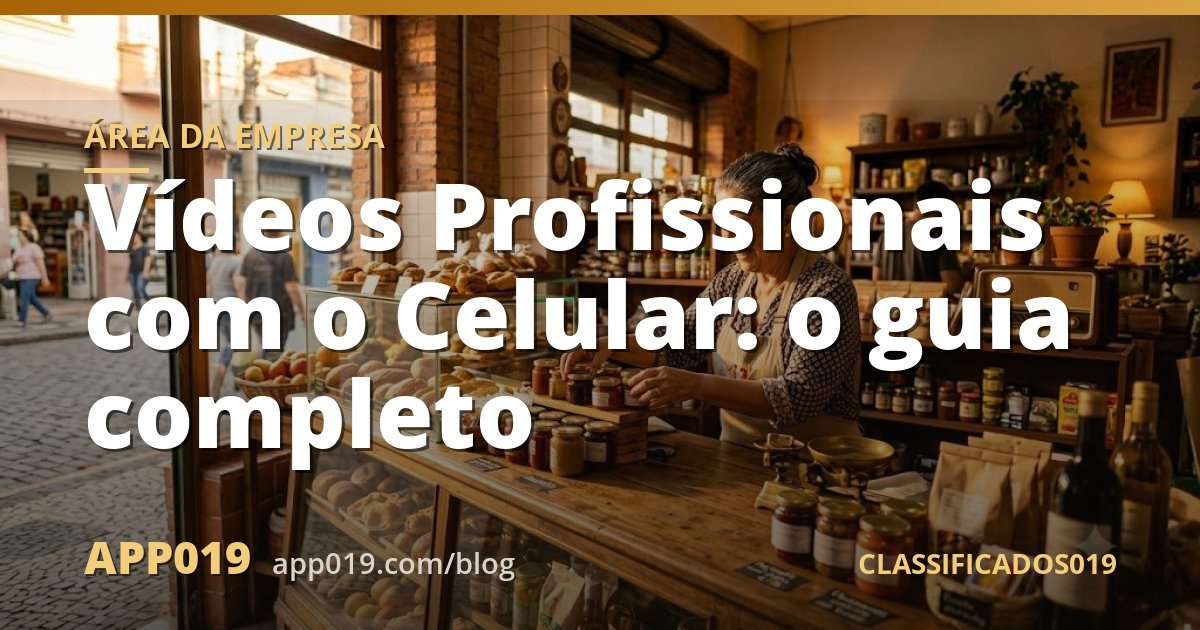 Vídeos Profissionais com o Celular: o guia completo