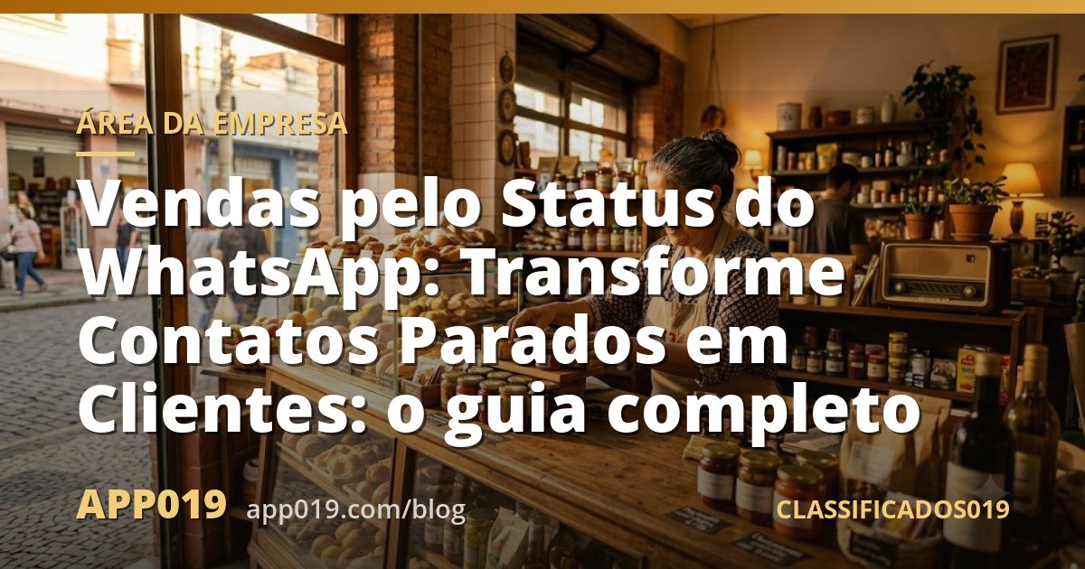 Vendas pelo Status do WhatsApp: Transforme Contatos Parados em Clientes: o guia completo