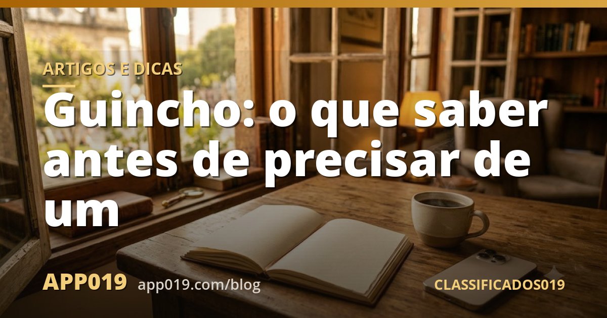 Guincho: o que saber antes de precisar de um