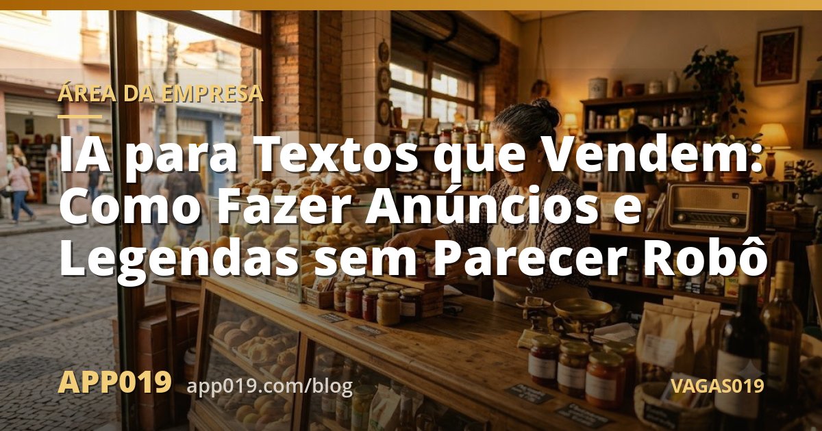 IA para Textos que Vendem: Como Fazer Anúncios e Legendas sem Parecer Robô