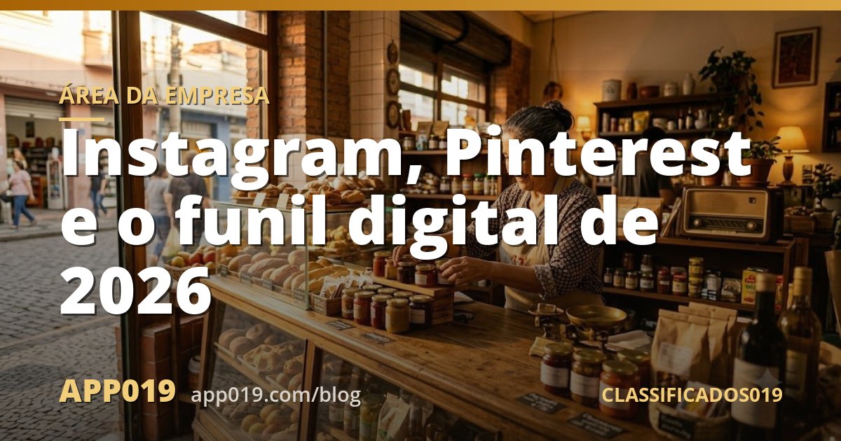 Instagram, Pinterest e o funil digital de 2026