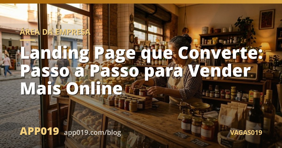 Landing Page que Converte: Passo a Passo para Vender Mais Online