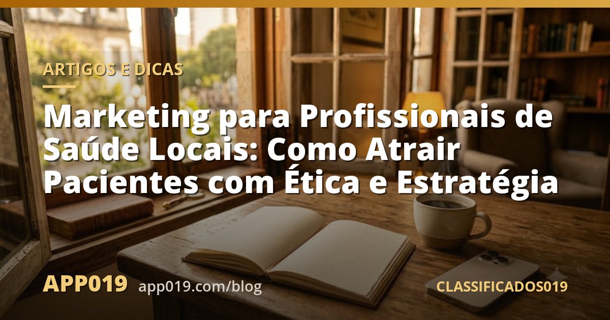 Marketing para Profissionais de Saúde Locais: Como Atrair Pacientes com Ética e Estratégia