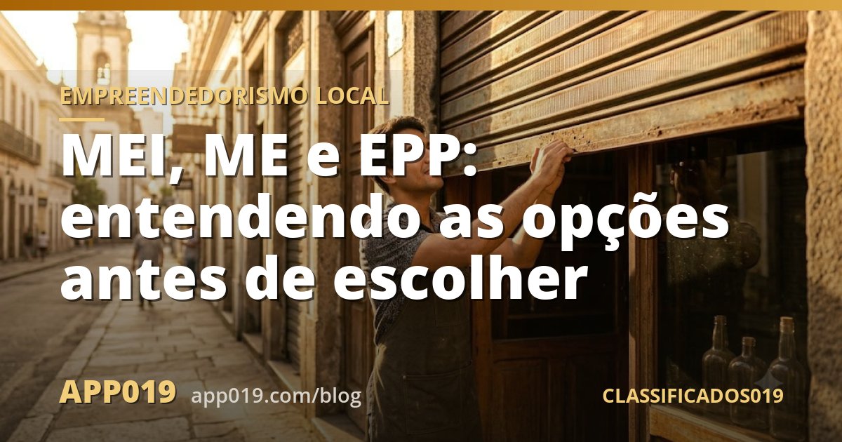 MEI, ME e EPP: entendendo as opções antes de escolher