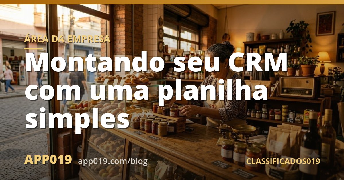 Montando seu CRM com uma planilha simples