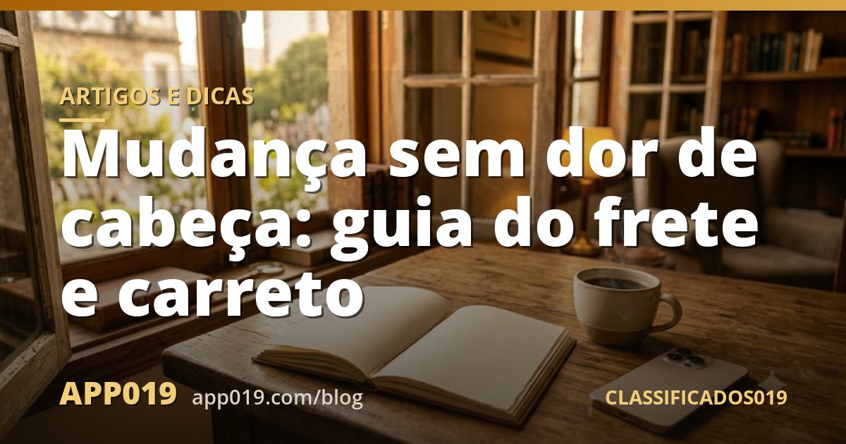 Mudança sem dor de cabeça: guia do frete e carreto