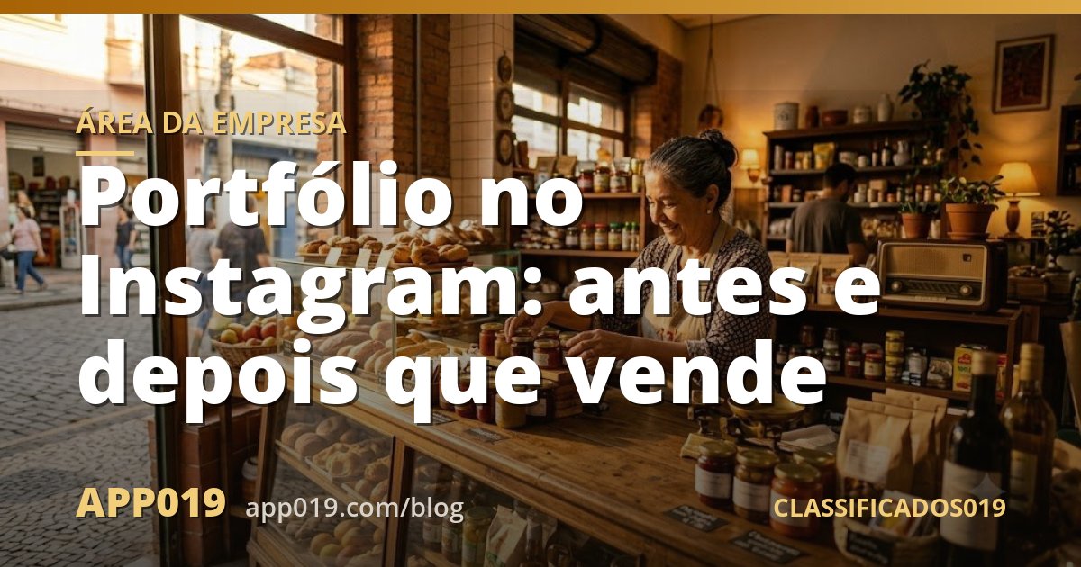 Portfólio no Instagram: antes e depois que vende