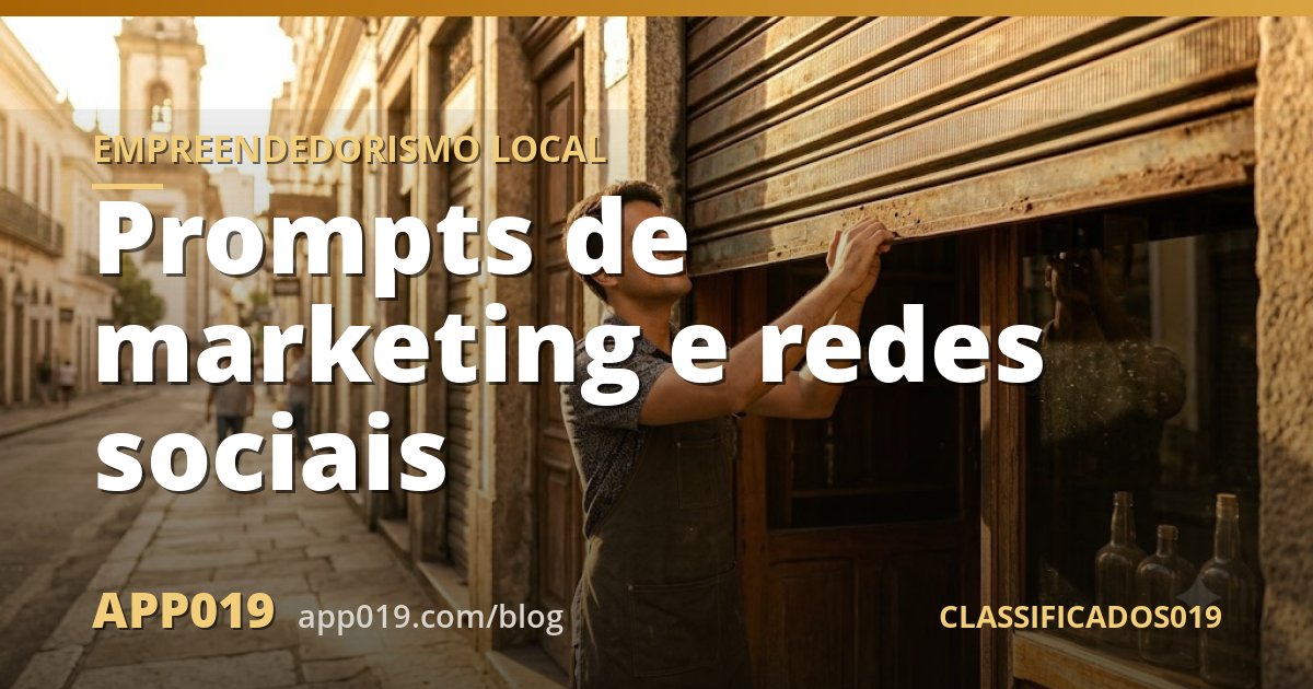 Prompts de marketing e redes sociais