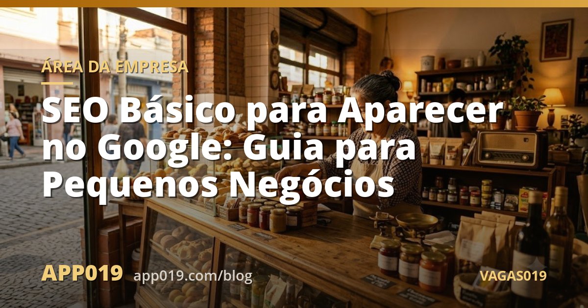 SEO Básico para Aparecer no Google: Guia para Pequenos Negócios