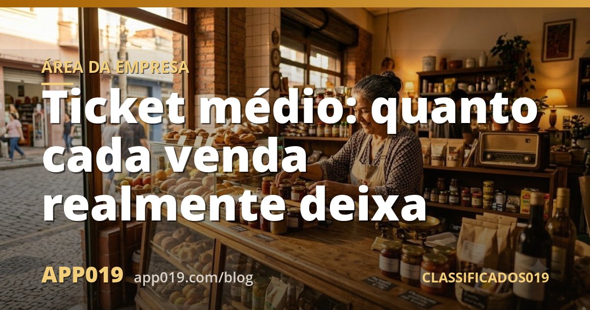 Ticket médio: quanto cada venda realmente deixa