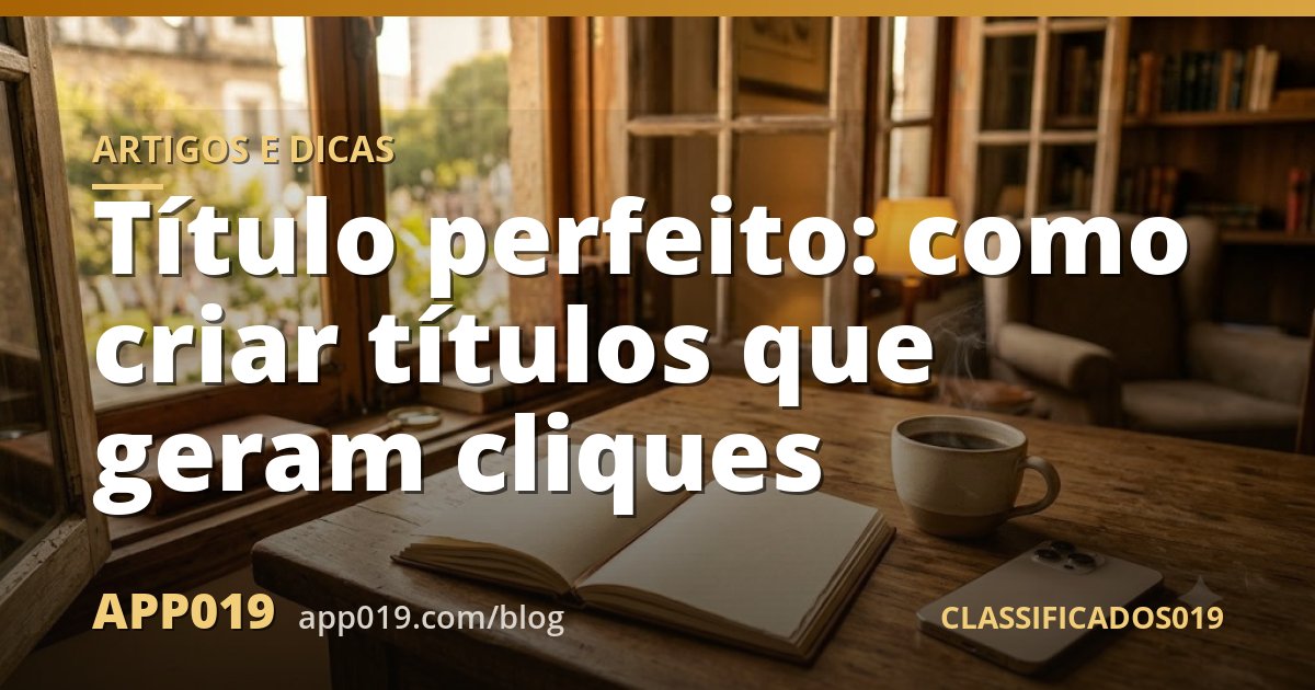 Título perfeito: como criar títulos que geram cliques