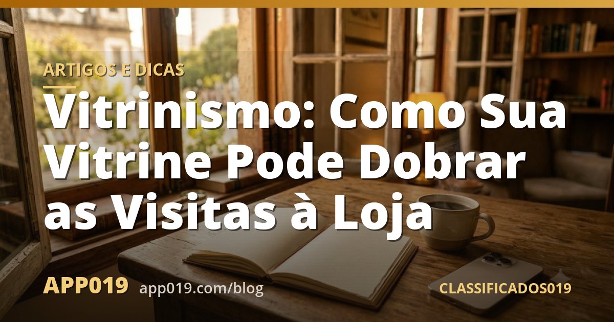 Vitrinismo: Como Sua Vitrine Pode Dobrar as Visitas à Loja