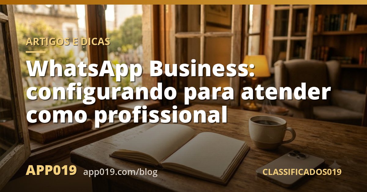 WhatsApp Business: configurando para atender como profissional
