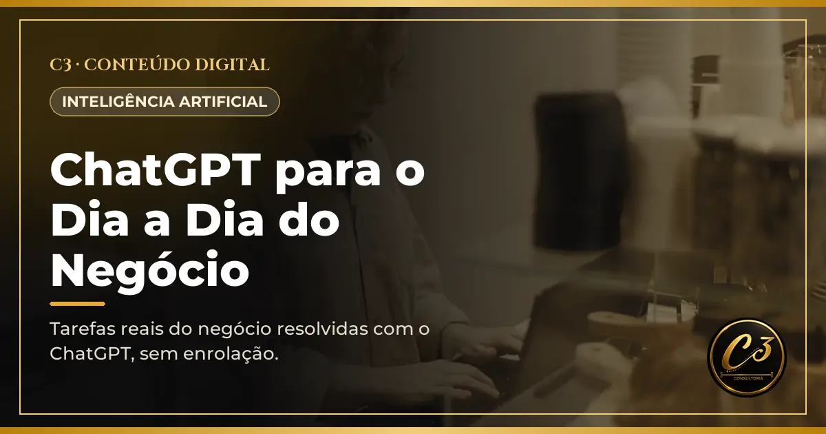 Capa de ChatGPT para o Dia a Dia do Negócio