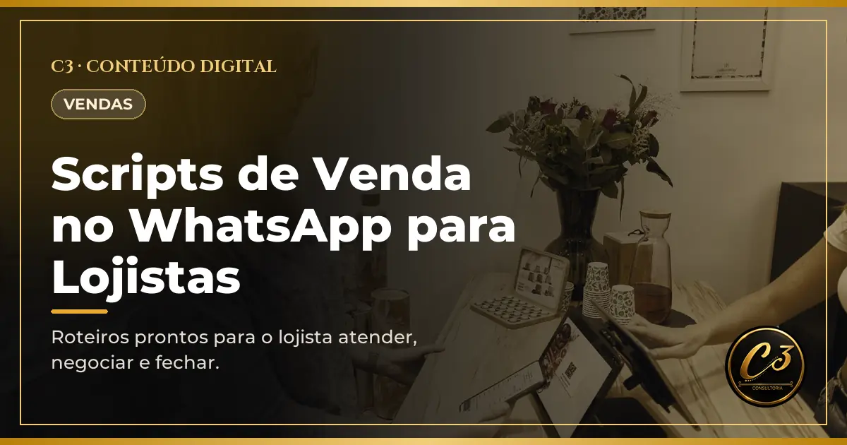 Capa de Scripts de Venda no WhatsApp para Lojistas