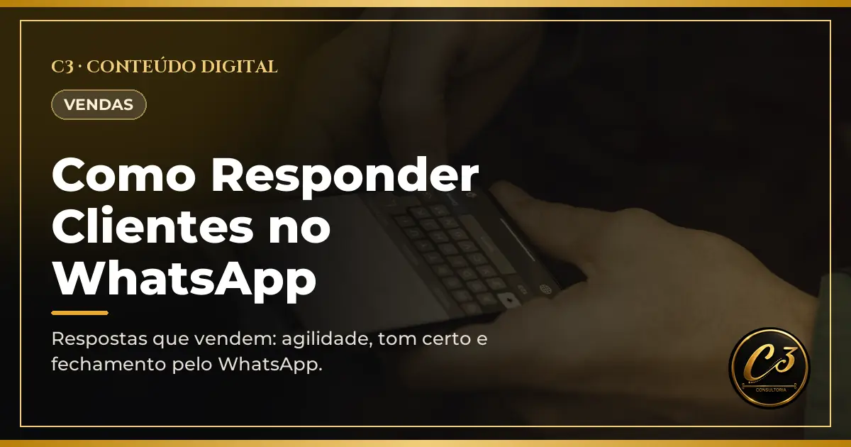 Capa de Como Responder Clientes no WhatsApp