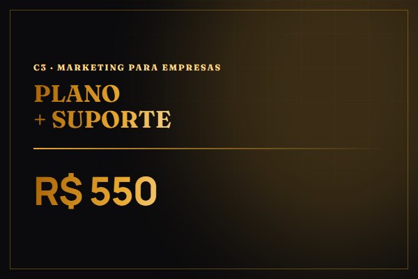 Plano de Marketing com Suporte — C3 Consultoria