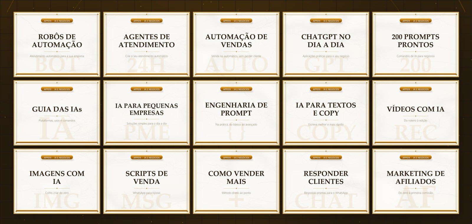 Materiais de automação e IA que compõem o Kit Completo