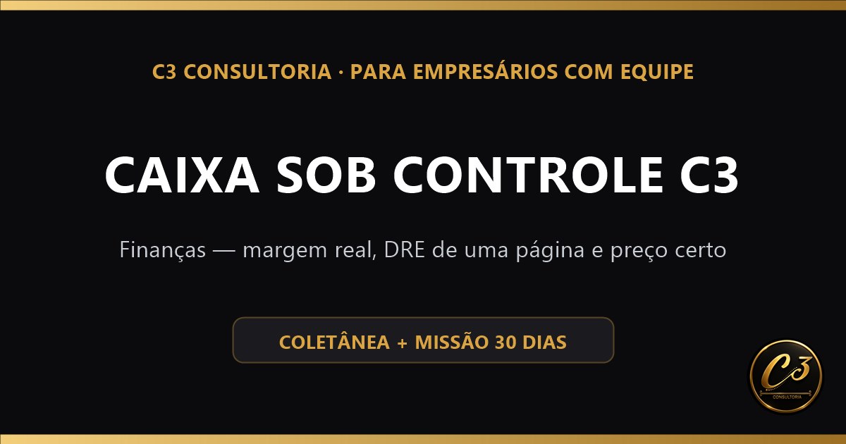 Capa da coletânea Caixa Sob Controle C3