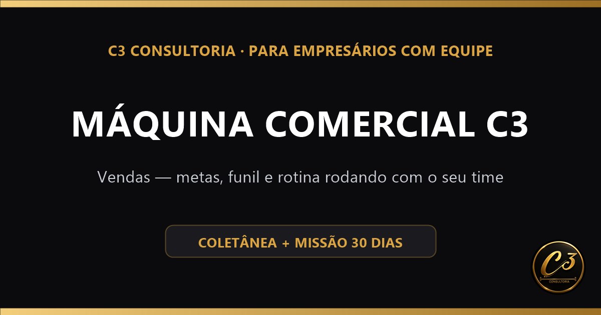 Capa da coletânea Máquina Comercial C3