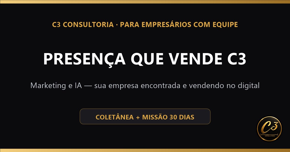 Capa da coletânea Presença que Vende C3