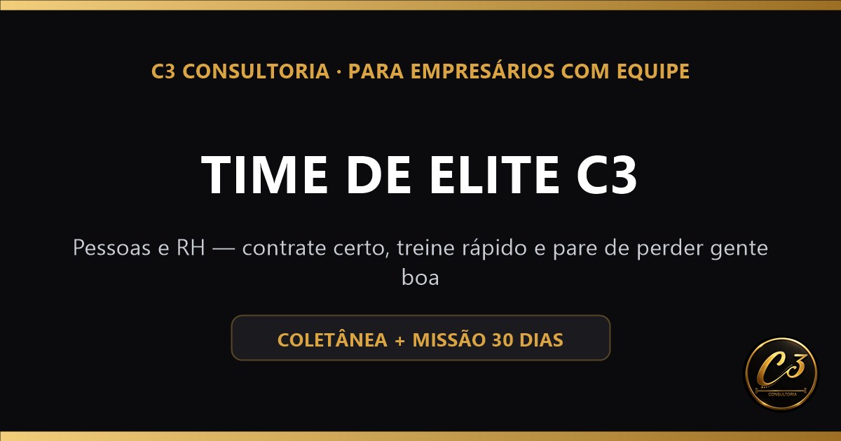 Capa da coletânea Time de Elite C3