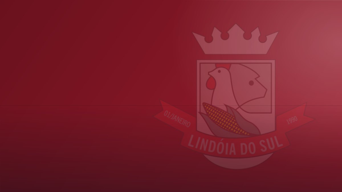 Capa institucional de Lindóia, nas cores do brasão